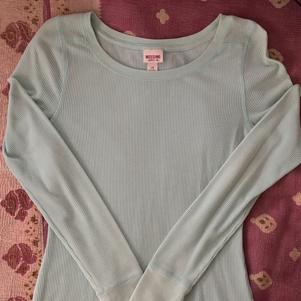 Moschino Aqua Long Sleeve Top